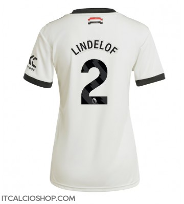 Manchester United Victor Lindelof #2 Terza Maglia Femmina 2024-25 Manica Corta